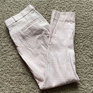 Pink and White Banana Republic Sloan Fit Pant